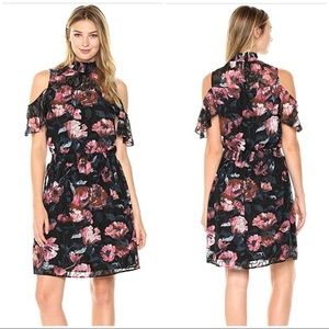 Ivanka Trump Cold shoulder Floral Dress